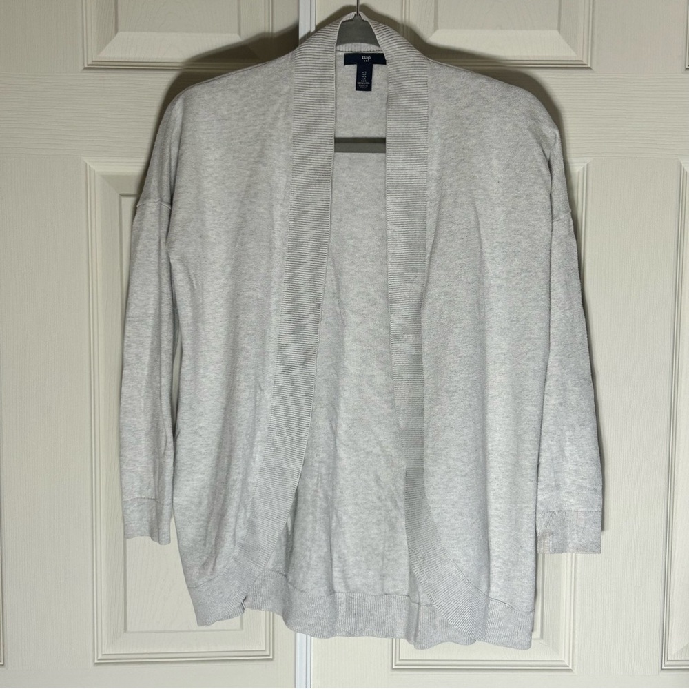 Gap light Gray Open-Front Cardigan Sweater Women’s size small